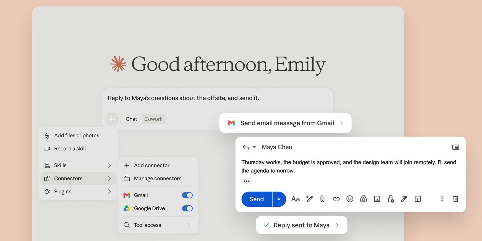 Claude ora invia email da Gmail senza chiedere permesso