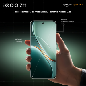 iQOO Z11: display AMOLED curvo da 6,83 pollici e cornici sottilissime