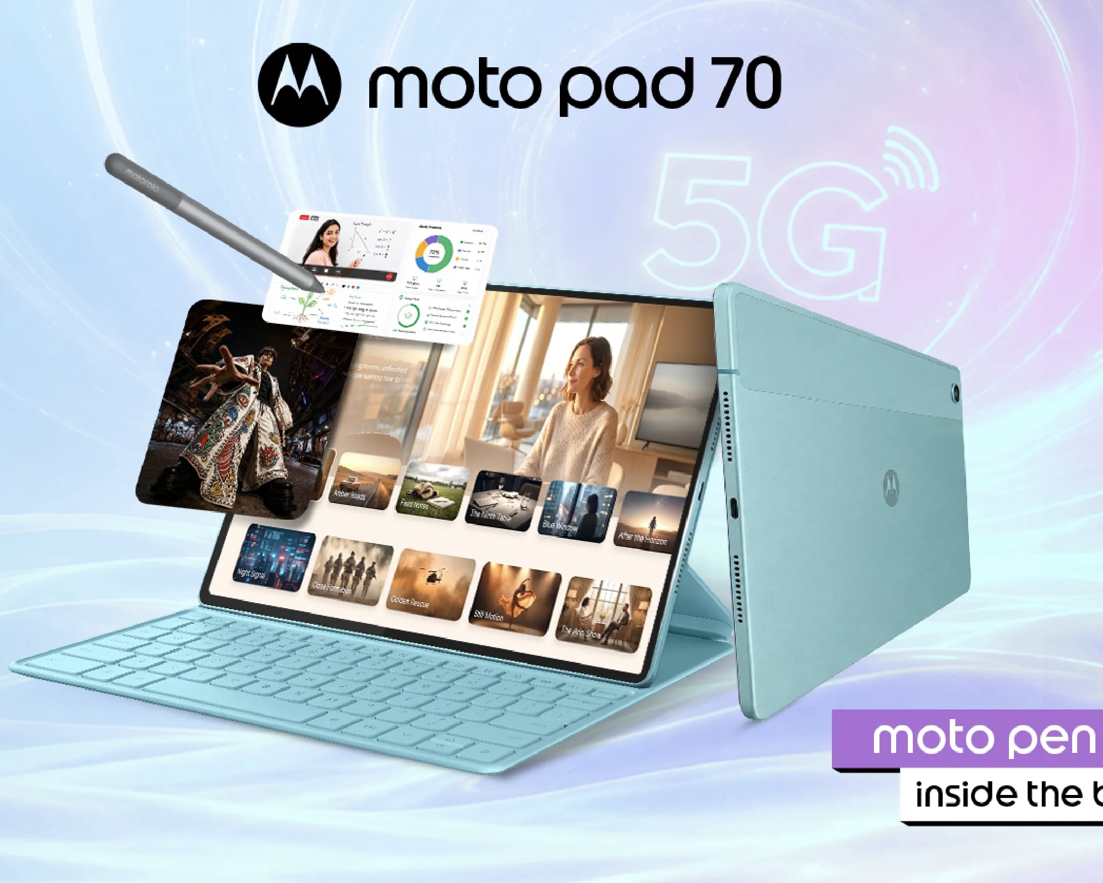 Motorola Moto Pad 70: il tablet slim arriva in India a 355 dollari