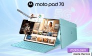 Motorola Moto Pad 70: tablet 5G ultrasottile con batteria enorme