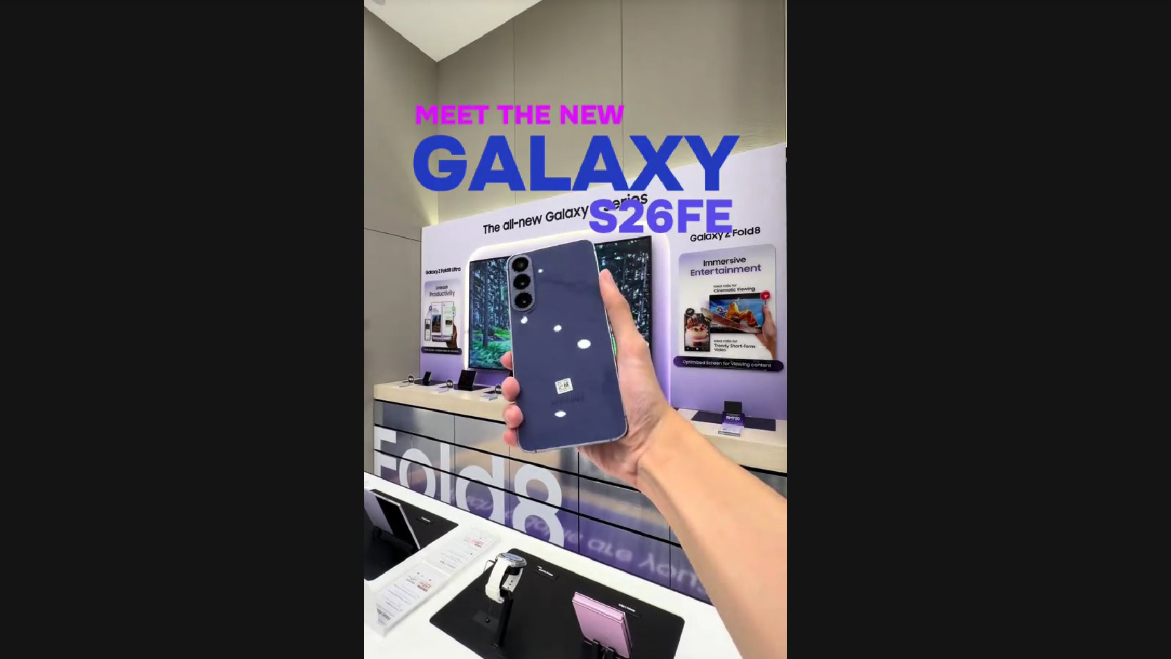 Galaxy S26 FE in video: confermato il Horizontal Lock, lancio molto vicino