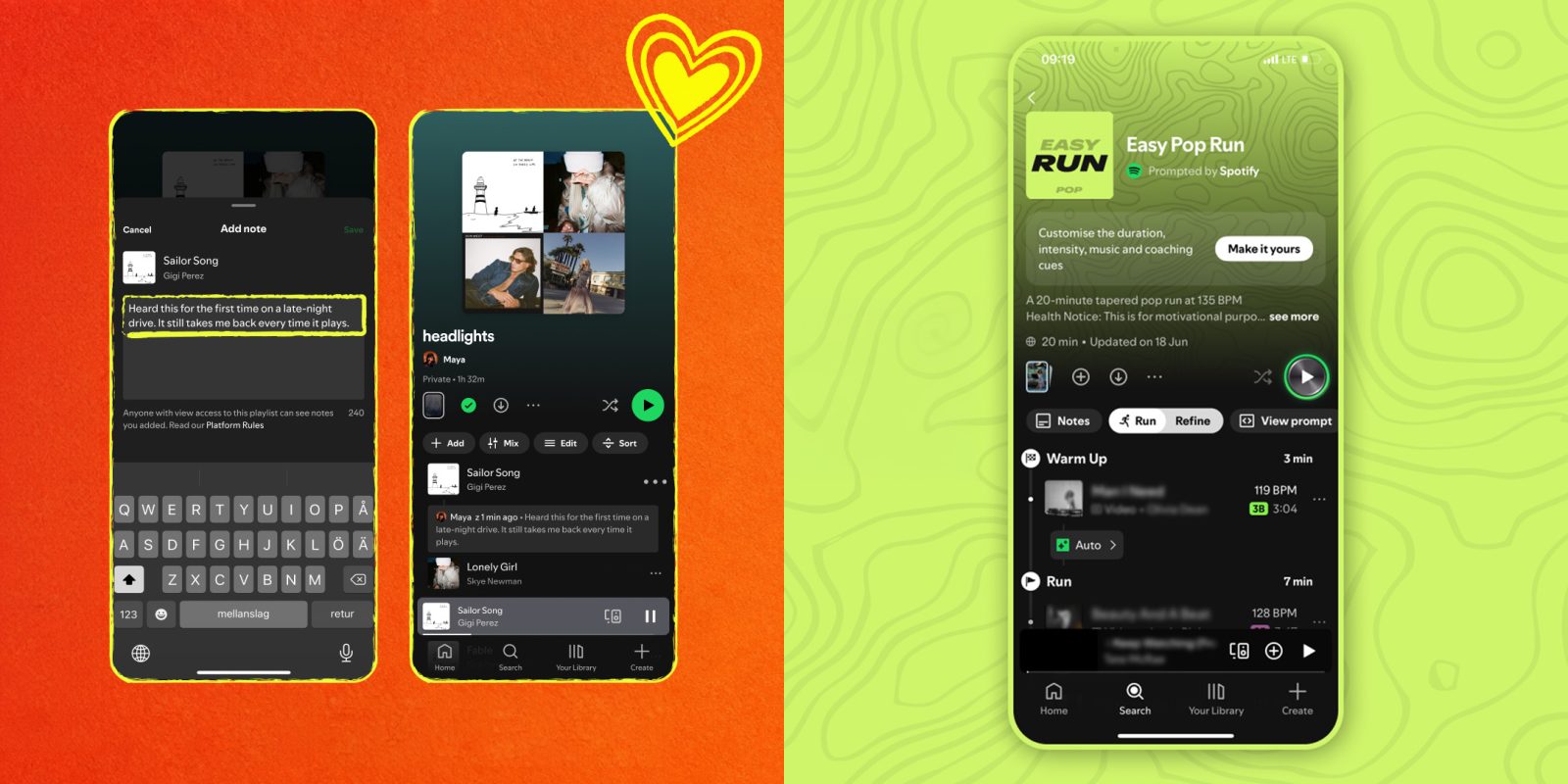 Spotify Running Mode e User Notes arrivano su Android
