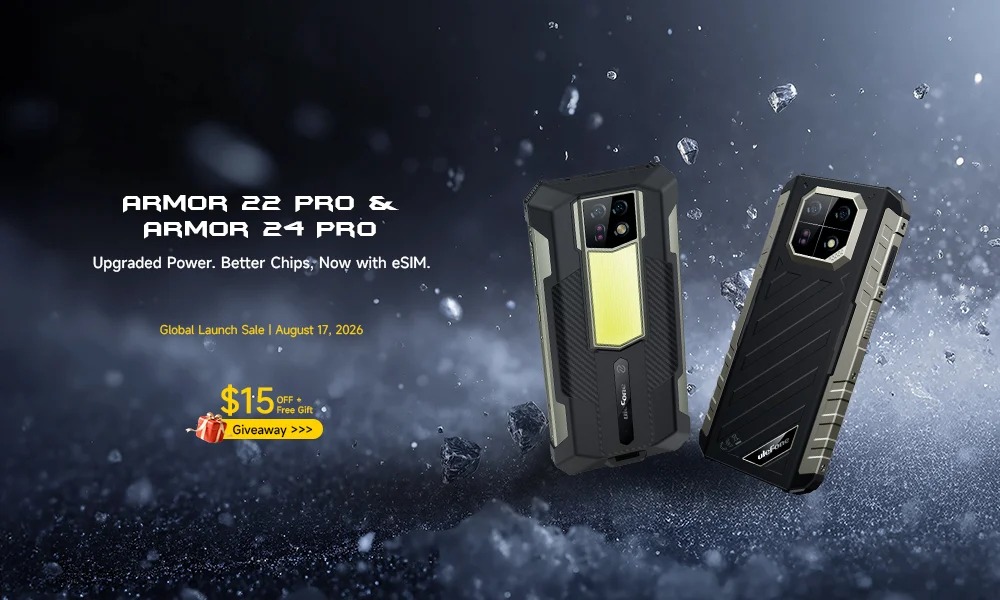 Ulefone Armor 22 Pro e 24 Pro ufficiali: rugged con Helio G200